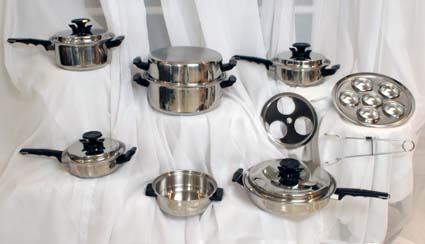 19 pc. waterless cookware