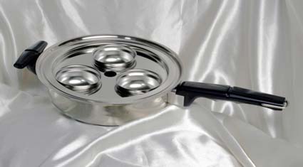 3 poacher & fry pan for vacumatic set