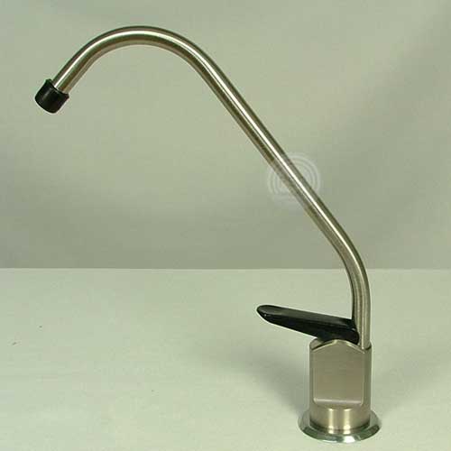 Brushed nickle filter faucet